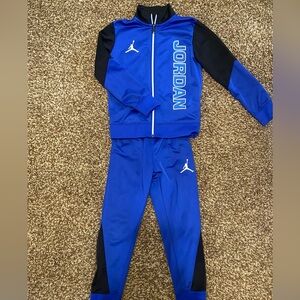 Jordan Kids Blue and Black Jogger Set